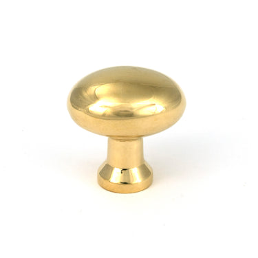 From The Anvil's Polished Brass 32mm Moore Cabinet Knob; #finish_polished-brass