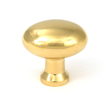 From The Anvil's Polished Brass 38mm Moore Cabinet Knob; #finish_polished-brass