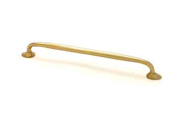 From The Anvil's Polished Brass Moore Pull Handle; #finish_polished-brass