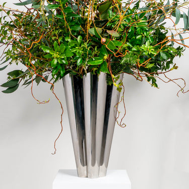 From The Anvil's Polished Marine SS (316) Stainless Steel Flora Plant Pot; #finish_polished-marine-ss
