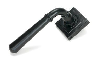 From The Anvil's Matt Black Newbury Lever on Rose Set (Unsprung); #finish_matt-black