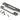 From The Anvil's Pewter Patina  ½" Rebate Kit for Euro Sash Lock; #finish_pewter-patina