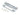 From The Anvil's Polished Stainless Steel  ½" Rebate Kit for Euro Sash Lock; #finish_polished-stainless-steel