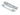 From The Anvil's Polished Stainless Steel  ½" Rebate Kit for Euro Sash Lock; #finish_polished-stainless-steel