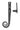 From The Anvil's Black Locking Night-Vent Monkeytail Fastener; #finish_black