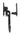 From The Anvil's Black Locking Night-Vent Monkeytail Fastener; #finish_black