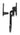 From The Anvil's Black Locking Night-Vent Monkeytail Fastener; #finish_black