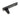 From The Anvil's Black Locking Night-Vent Monkeytail Fastener; #finish_black