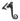 From The Anvil's Black Locking Night-Vent Monkeytail Fastener; #finish_black