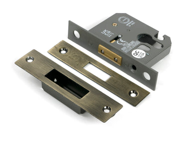 From The Anvil's Aged Brass Euro Profile Deadlock; #finish_aged-brass