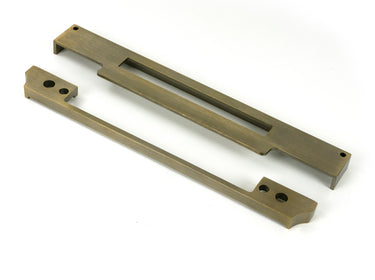 From The Anvil's Aged Brass  ½" Rebate Kit for Euro Din Sash Lock; #finish_aged-brass