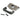 From The Anvil's Pewter Patina  ½" Rebate Kit for Tubular Mortice Latch; #finish_pewter-patina