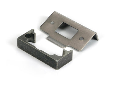From The Anvil's Pewter Patina  ½" Rebate Kit for Tubular Mortice Latch; #finish_pewter-patina
