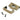 From The Anvil's Aged Brass  ½" Rebate Kit for Tubular Mortice Latch; #finish_aged-brass