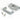 From The Anvil's Satin Chrome  ½" Rebate Kit for Tubular Mortice Latch; #finish_satin-chrome