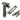 From The Anvil's Pewter Patina Locking Brompton Fastener; #finish_pewter-patina