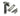 From The Anvil's Pewter Patina Locking Brompton Fastener; #finish_pewter-patina