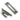 From The Anvil's Pewter Patina Locking Brompton Fastener; #finish_pewter-patina