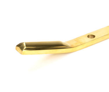 From The Anvil's Polished Brass Art Deco Stay; #finish_polished-brass
