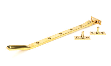 From The Anvil's Polished Brass Art Deco Stay; #finish_polished-brass