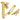 From The Anvil's Polished Brass Locking Art Deco Fastener; #finish_polished-brass