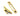 From The Anvil's Aged Brass Locking Art Deco Fastener; #finish_aged-brass