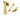 From The Anvil's Aged Brass Locking Art Deco Fastener; #finish_aged-brass