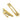 From The Anvil's Polished Brass Locking Art Deco Fastener; #finish_polished-brass