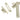 From The Anvil's Polished Nickel Locking Art Deco Fastener; #finish_polished-nickel