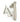 From The Anvil's Polished Nickel Night-Vent Locking Art Deco Fastener; #finish_polished-nickel