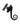 From The Anvil's Black Locking Monkeytail Fastener (Steel Window); #finish_black