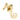 From The Anvil's Polished Brass Locking Monkeytail Fastener (Steel Window); #finish_polished-brass