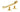 From The Anvil's Polished Brass Monkeytail Stay (Steel Window); #finish_polished-brass
