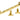 From The Anvil's Polished Brass Monkeytail Stay (Steel Window); #finish_polished-brass