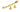 From The Anvil's Polished Brass Monkeytail Stay (Steel Window); #finish_polished-brass