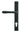 From The Anvil's Matt Black Reeded Slimline Lever Espag. Lock Set; #finish_matt-black