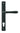 From The Anvil's Matt Black Reeded Slimline Lever Espag. Lock Set; #finish_matt-black