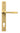 Satin Brass Avon Slimline Lever Espag. Lock Set; #finish_satin-brass
