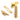 From The Anvil's Polished Brass Locking Brompton Fastener; #finish_polished-brass