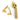 From The Anvil's Polished Brass Night-Vent Locking Brompton Fastener; #finish_polished-brass