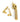 From The Anvil's Polished Brass Night-Vent Locking Brompton Fastener; #finish_polished-brass