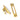 Polished Brass Locking Newbury Fastener; #finish_polished-brass