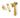 Polished Brass Locking Newbury Fastener; #finish_polished-brass