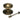 Burnished Brass Art Deco Centre Door Knob; #finish_burnished-brass