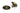 Burnished Brass Art Deco Centre Door Knob; #finish_burnished-brass