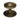 Burnished Brass Art Deco Centre Door Knob; #finish_burnished-brass