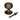 Burnished Brass Beehive Centre Door Knob; #finish_burnished-brass