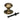 Burnished Brass Round Centre Door Knob; #finish_burnished-brass