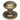 Burnished Brass Round Centre Door Knob; #finish_burnished-brass