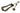 Burnished Brass Slimline Art Deco Door Knocker; #finish_burnished-brass